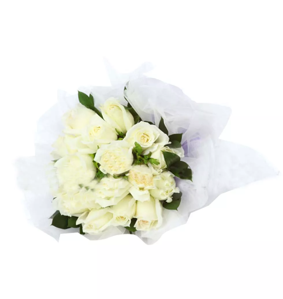 Gift of Pure White Flowers