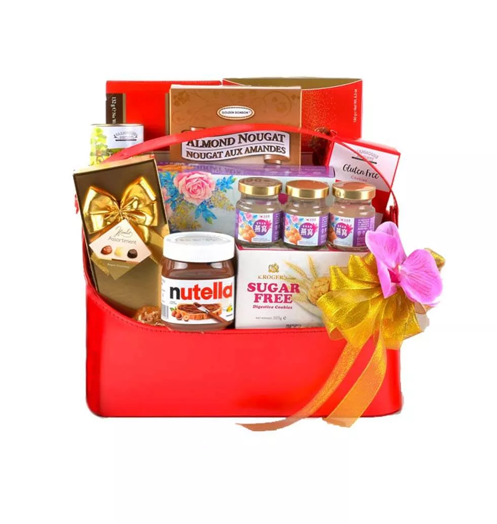 Basket Filled With Delectable Goodies
