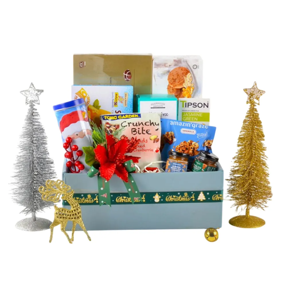 Splendid Christmas Indulgence Gift Basket