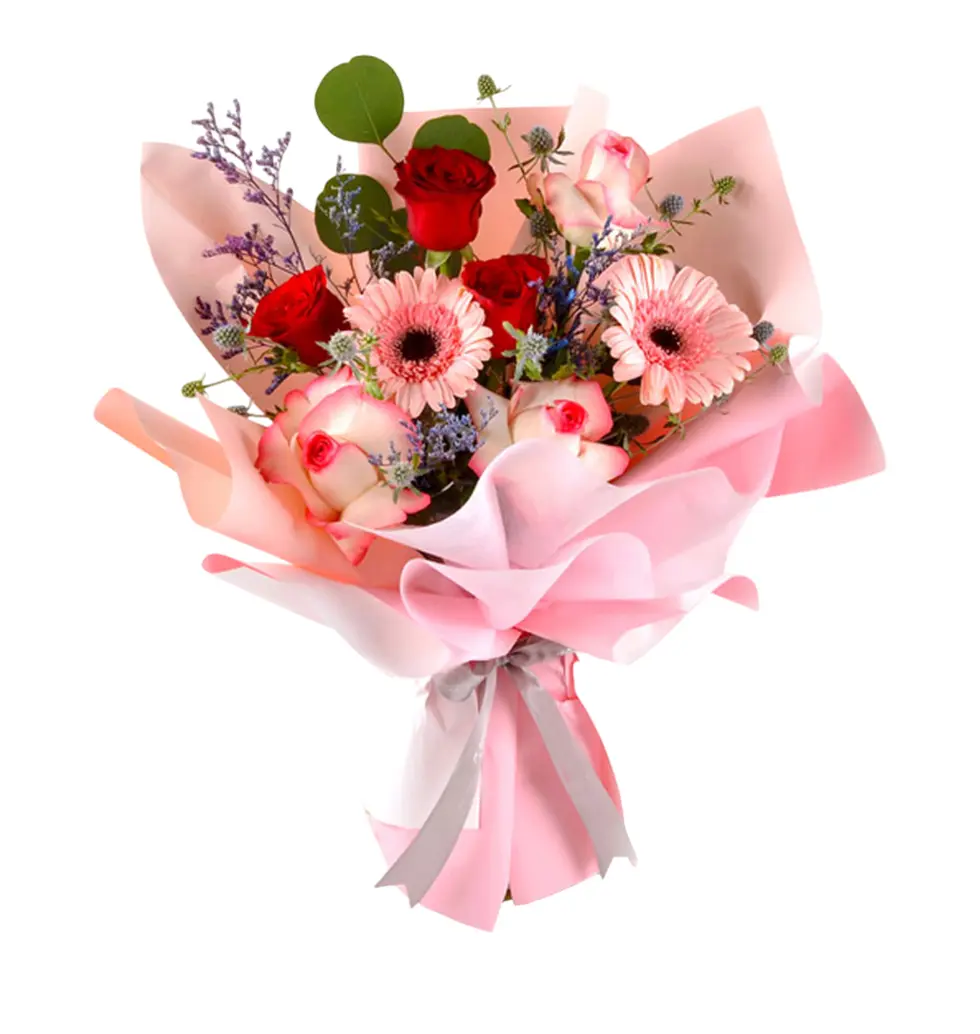 Roses & Gerberas Bouquet Set