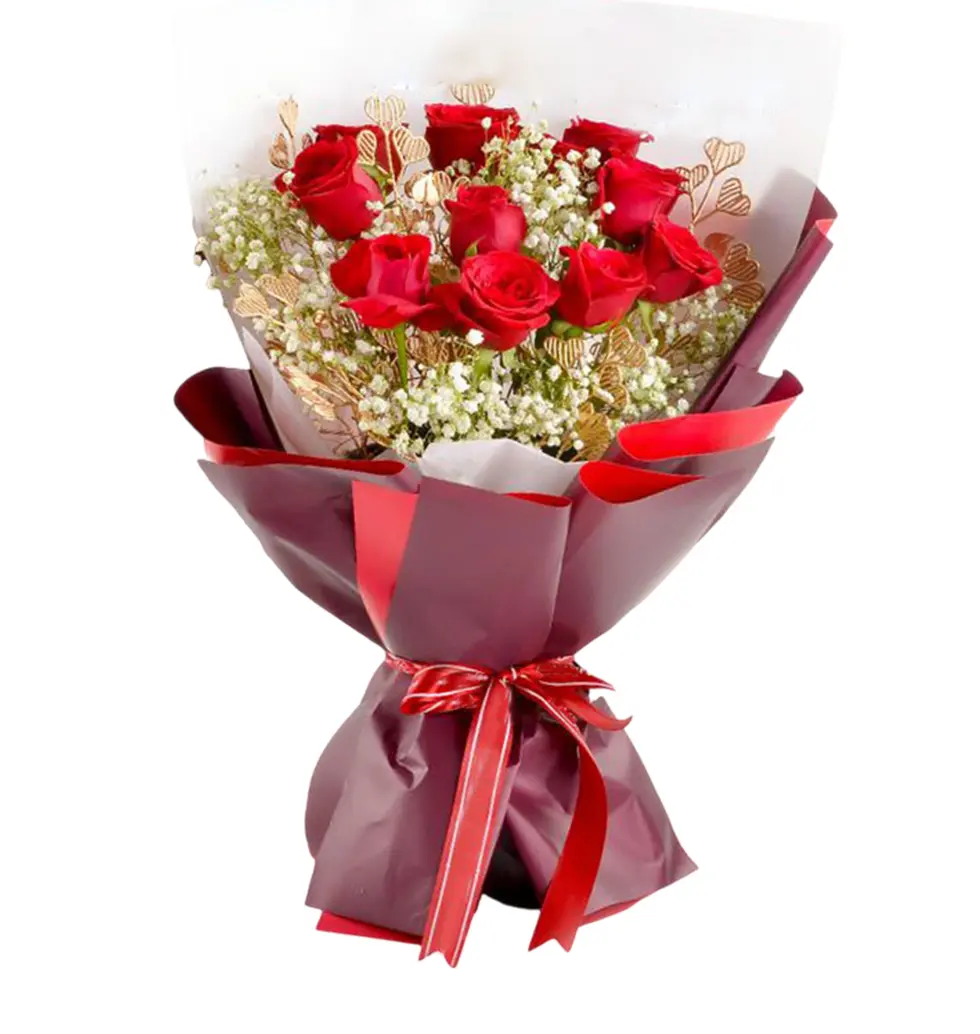 Radiant Red Roses Bouquet