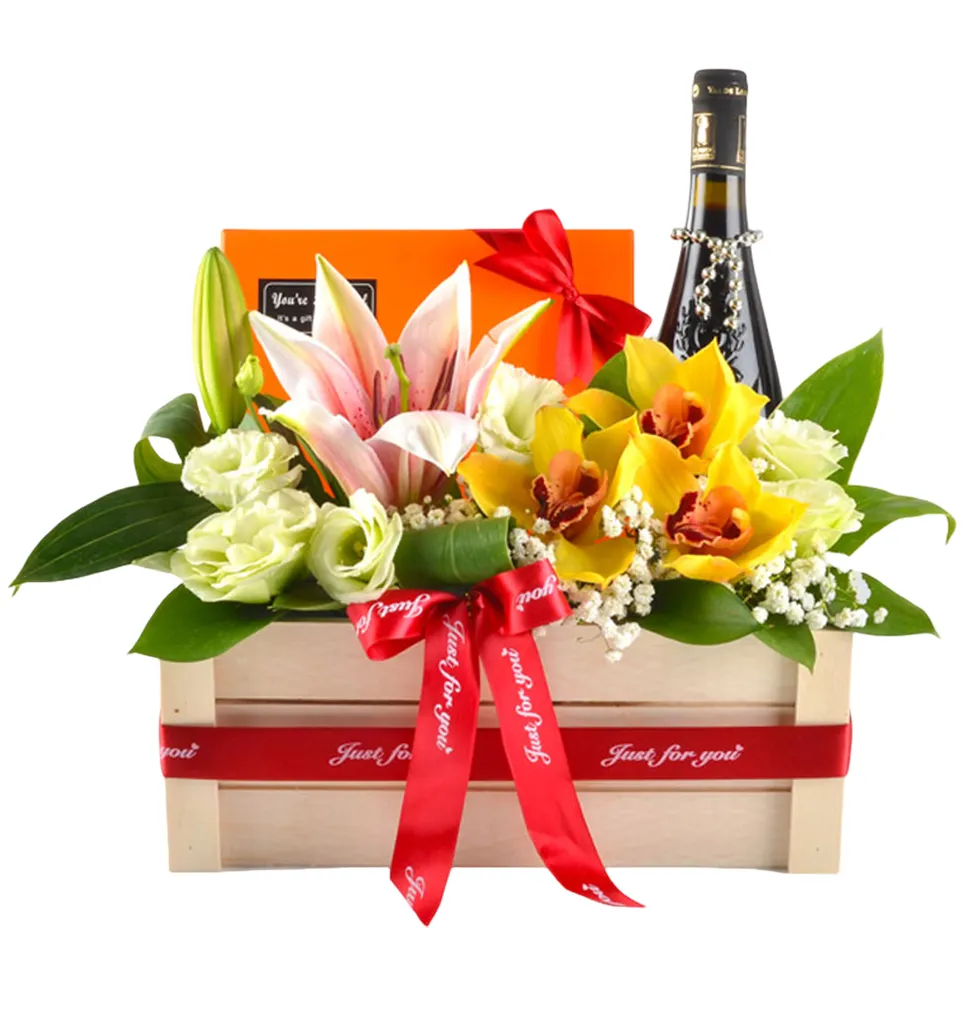 Elegant Wine & Chocolate Delight