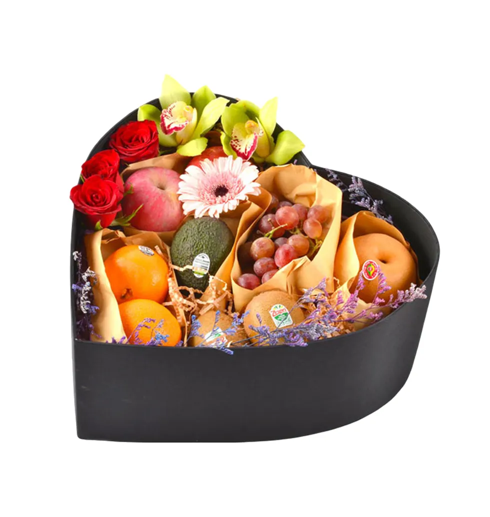 Joyful Fruit and Flower Basket